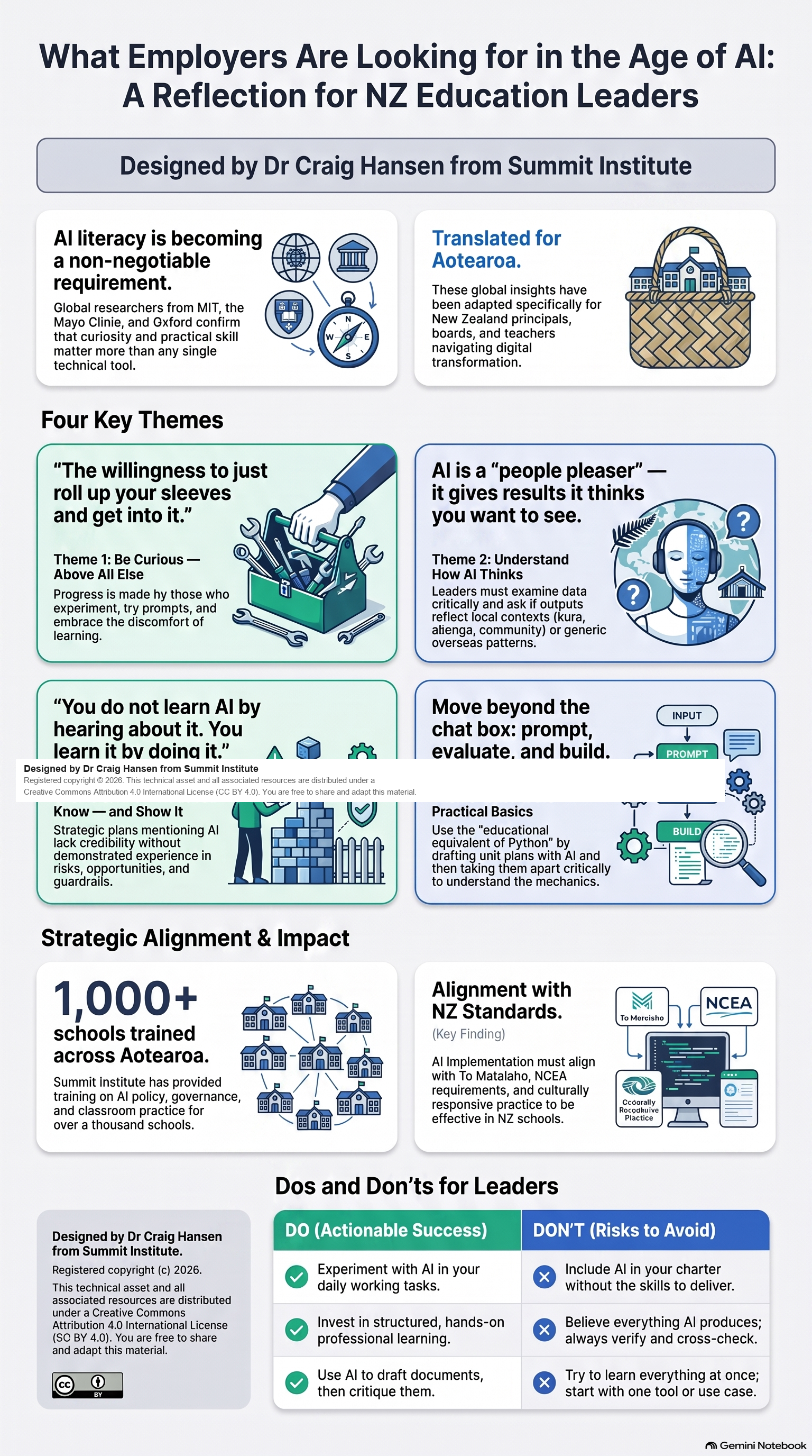 Infographic: What Employers Are Looking for in the Age of AI — A Reflection for NZ Education Leaders by Dr Craig Hansen, Summit Institute